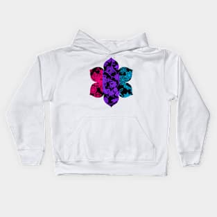 Butterfly Garden, Pride Flag Series - Androgyne Kids Hoodie